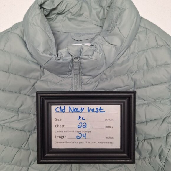 Old Navy Vest Active Athletic Exercise Walk Run Winter Fall Womens XL Zip Pocket - Picture 5 of 8